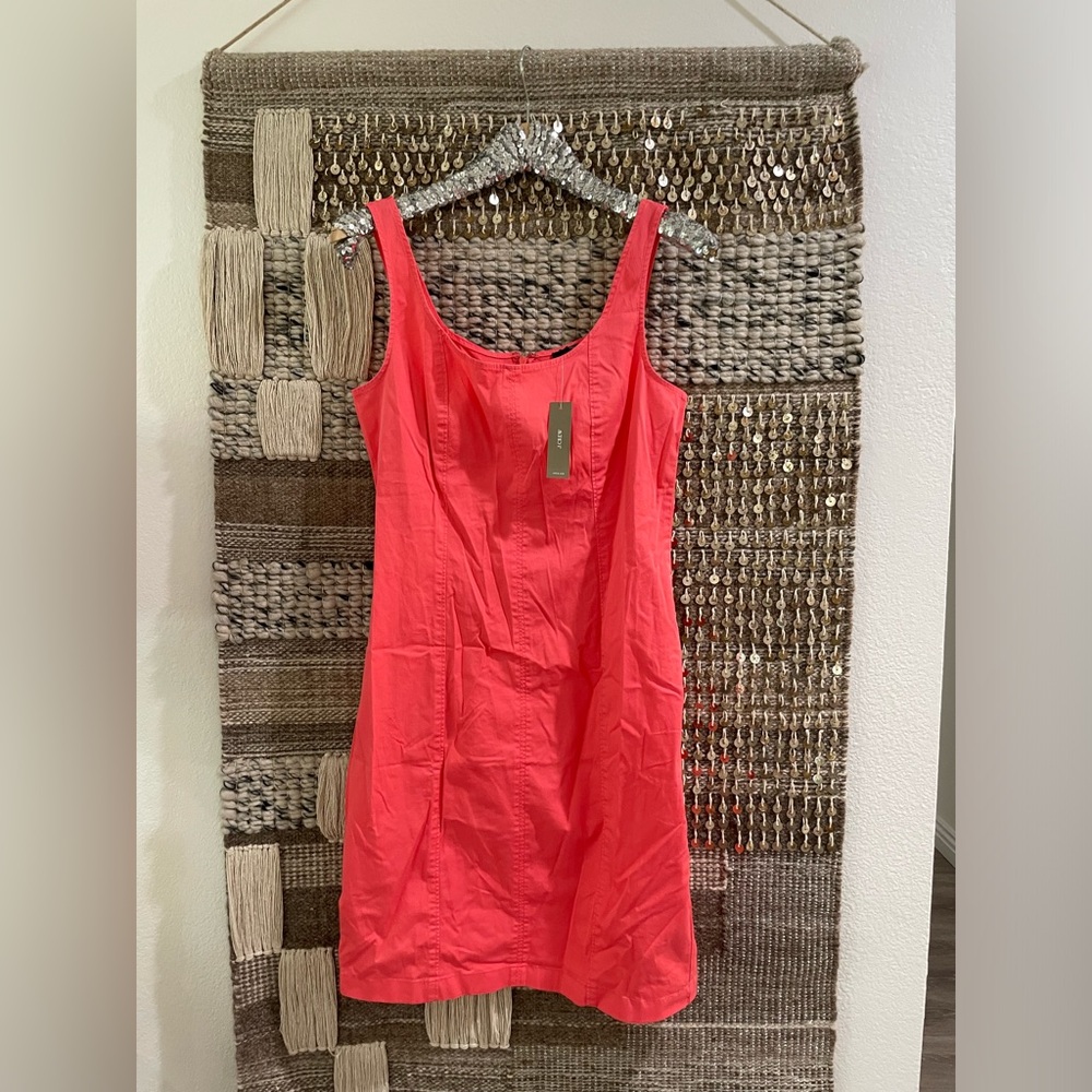 🧡❤️🩷 NWT GAP coral red orange sheath tank dress sz 6